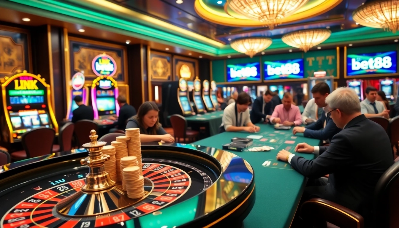 Experience the thrill of high-stakes gaming with link bet88 at a luxury casino.