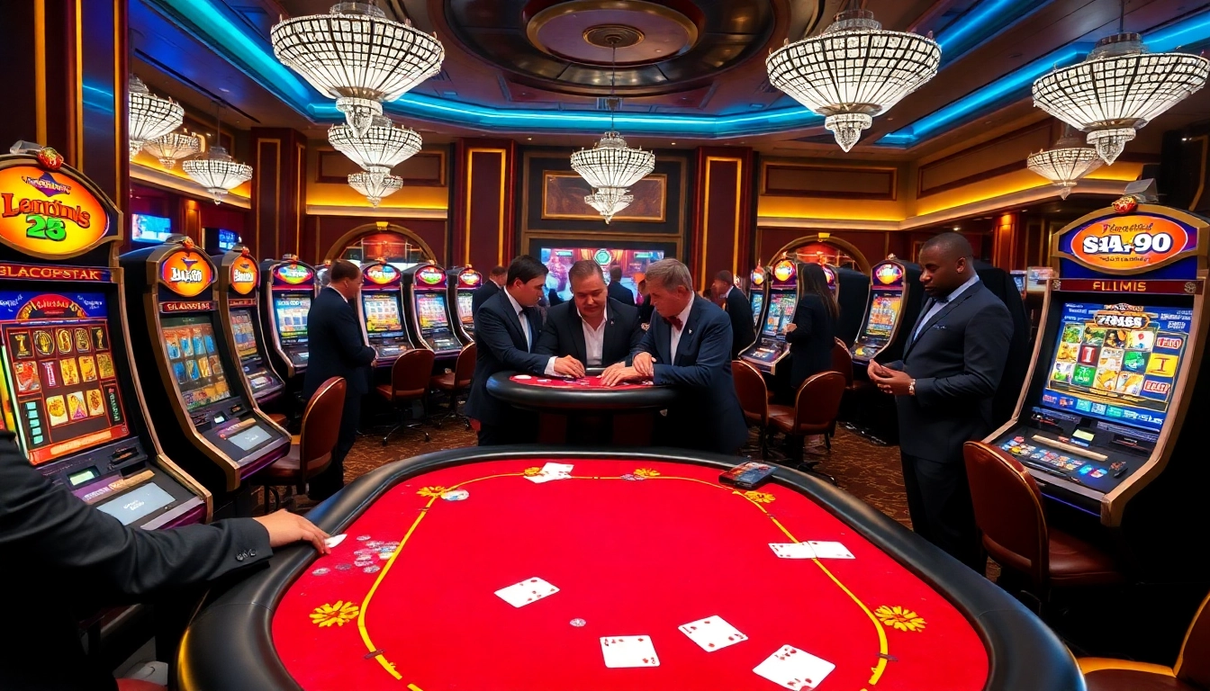 Exciting casino scene with blackjack table, highlighting 789p betting excitement and strategy.