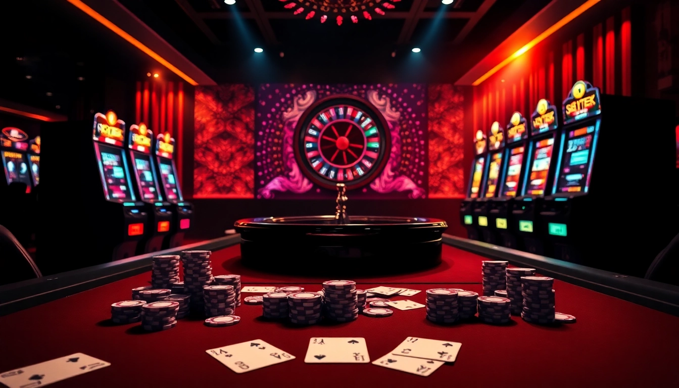Players strategize at the poker table amid a luxurious casino atmosphere inspired by the hidden wiki.