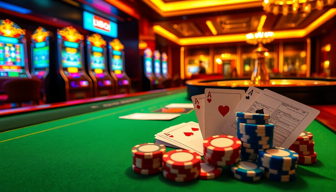 Experience the excitement of gambling at LV88.COM with luxurious casino tables and vibrant games.
