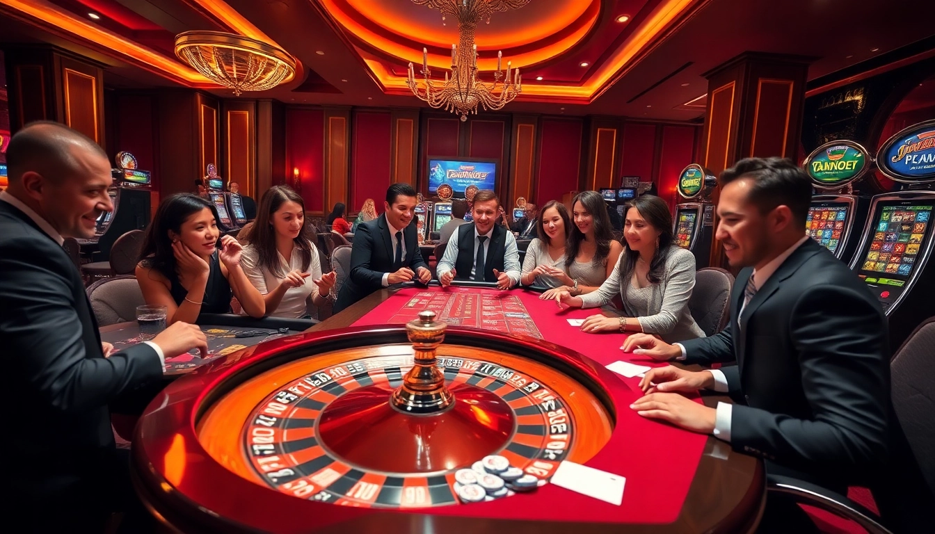 Gambler celebrating a win at MMOO casino table with poker chips and cards.