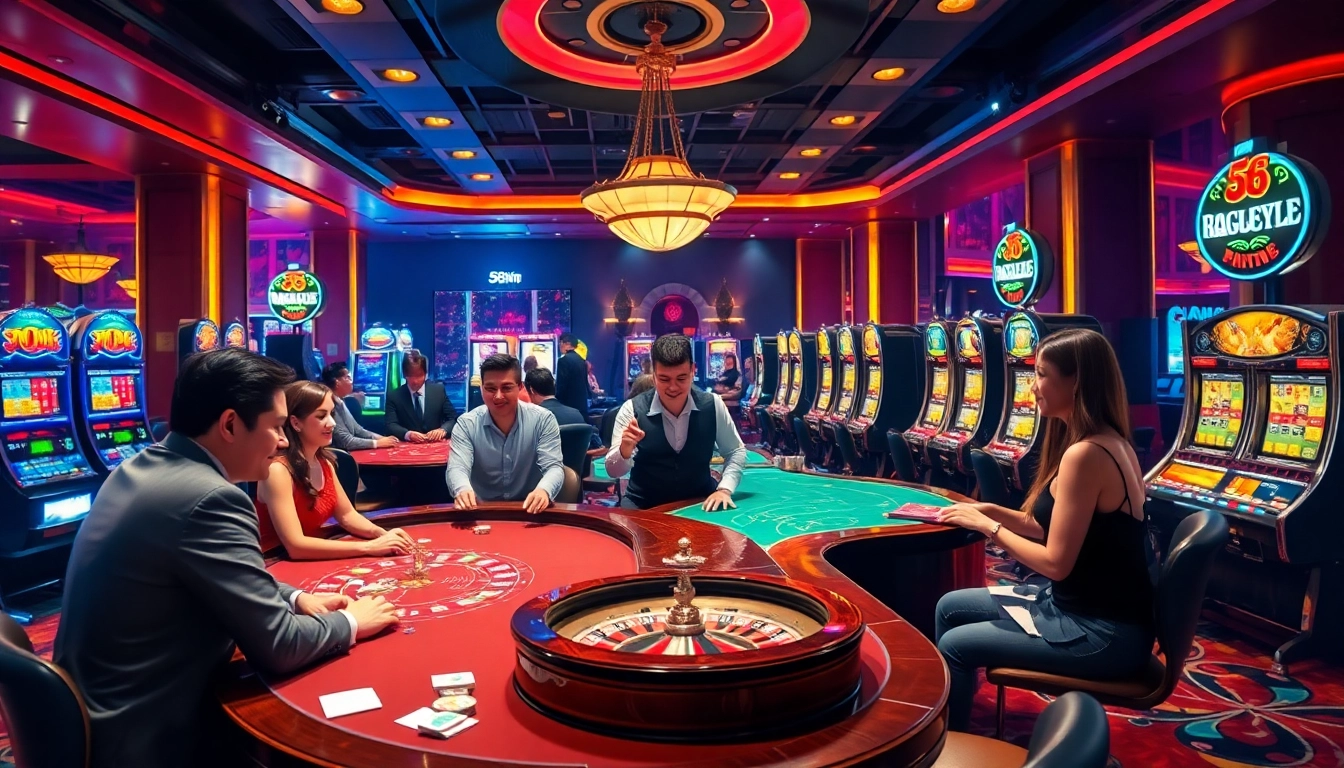 Experience the thrill of gambling at 58win with vibrant slot machines and lively poker tables.