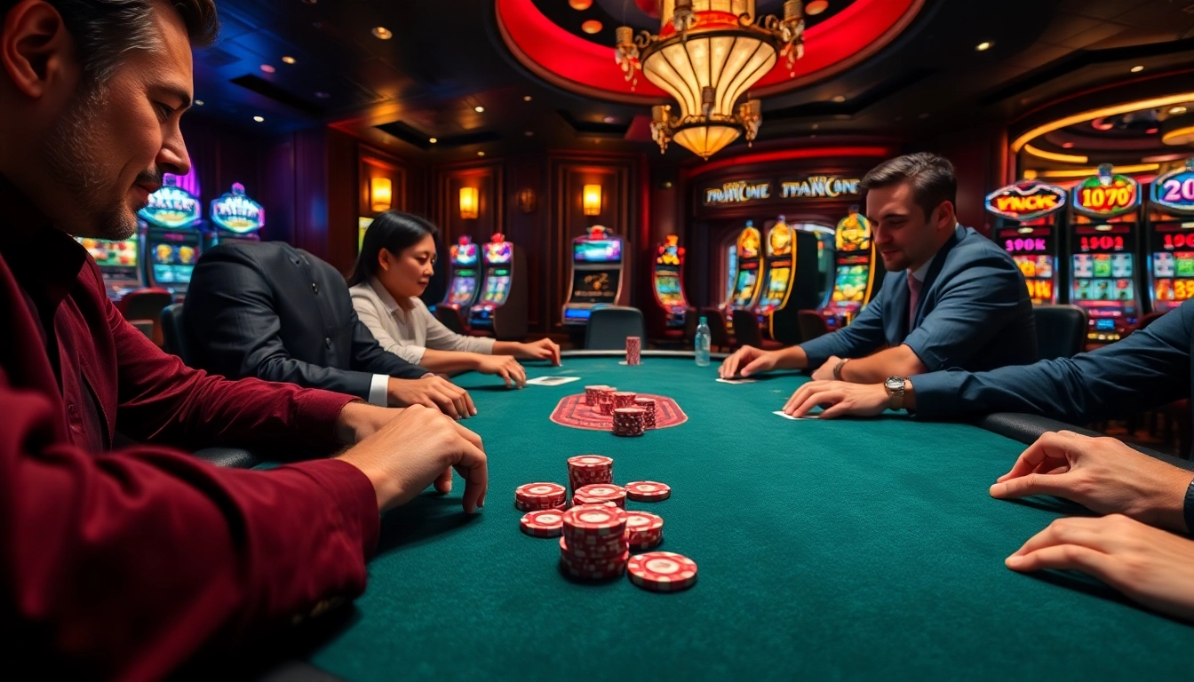 Experience thrilling poker gameplay with https://789f.town/ as players strategize at the table.