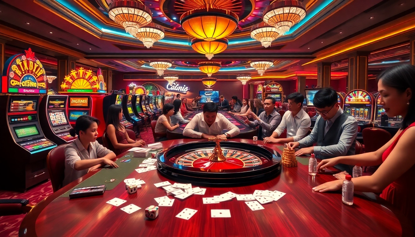Experience the vibrant energy of casino games at https://xx88.day/, featuring poker tables, roulette wheels, and slot machines.
