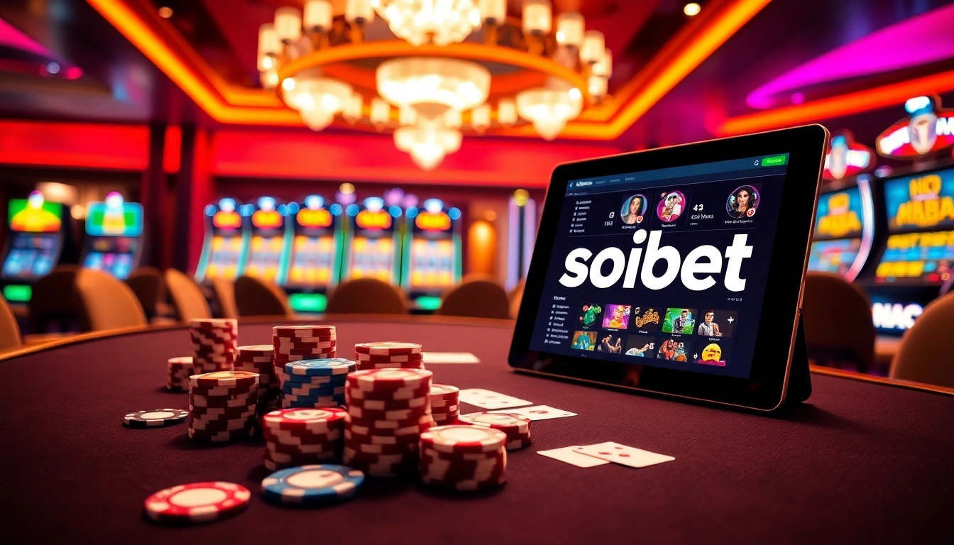 Experience the excitement of soibet with vibrant casino gaming atmosphere and professional tables.